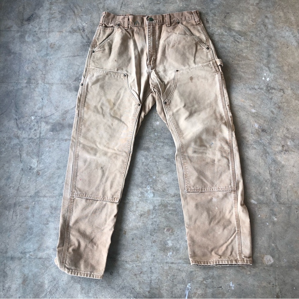Carhartt Double Knee Carpenter Pants 33x32 Distressed